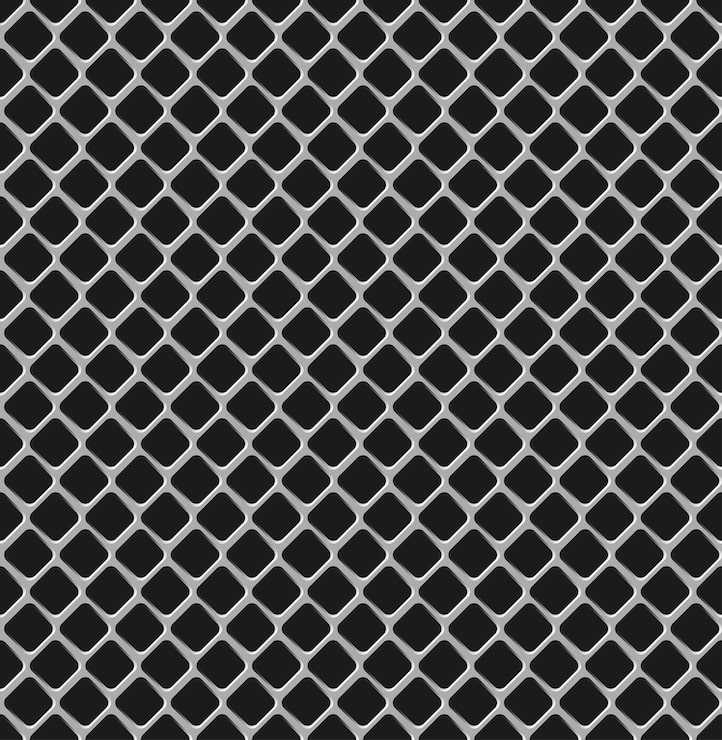 Vecteur texture transparente de la grille métallique.