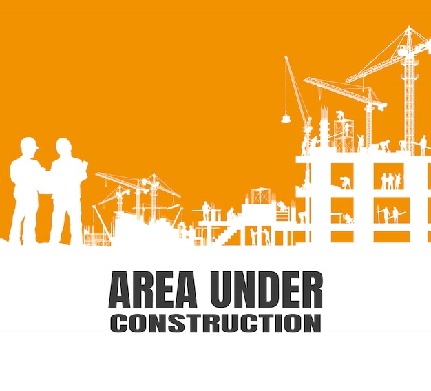 Vecteur zone en construction