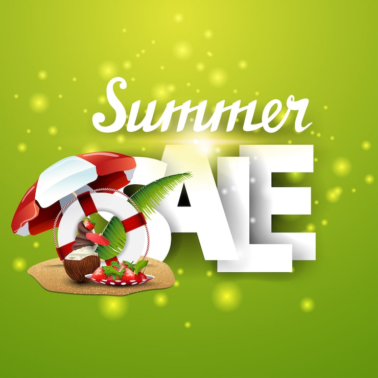 Vector banner giảm giá mùa hè