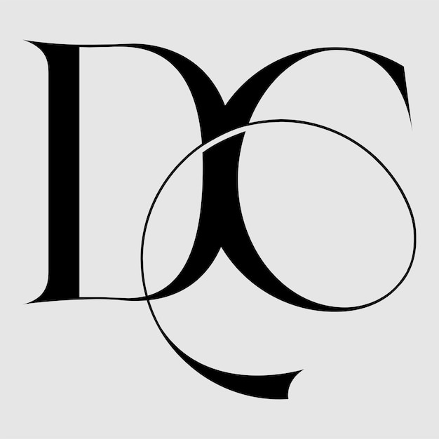 Vector biểu tượng chữ đầu dc