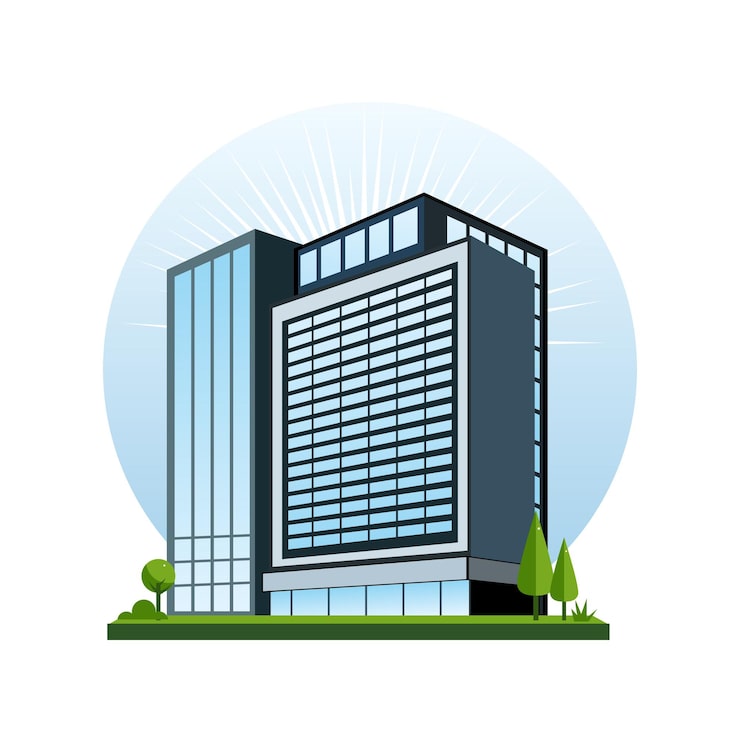 Vector biểu tượng tòa nhà a3