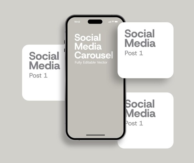 Vector carousel freepik mới