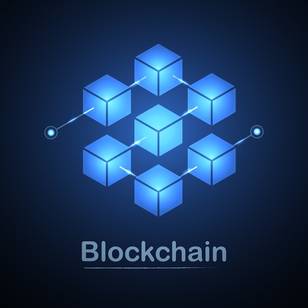 Vector công nghệ blockchain