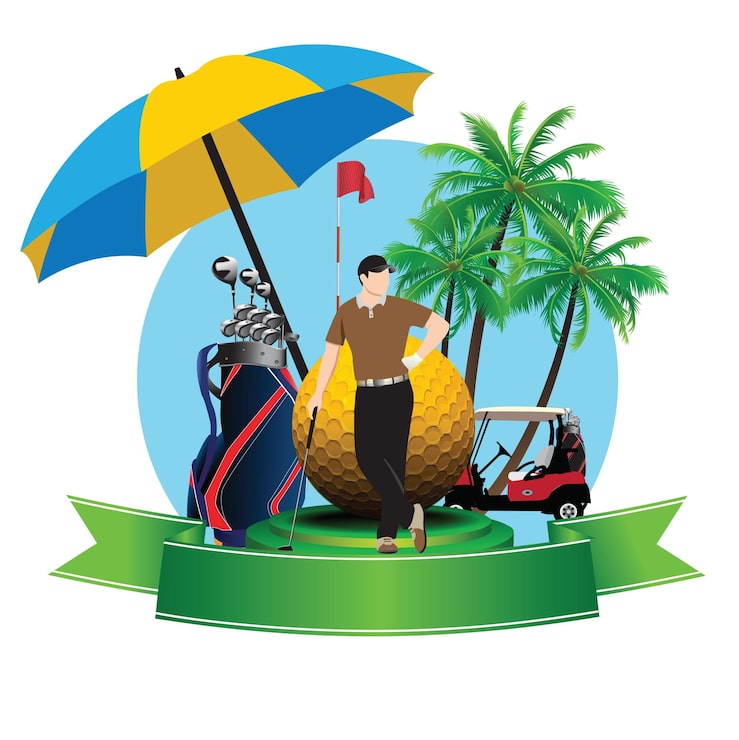 Vector golf mùa hè