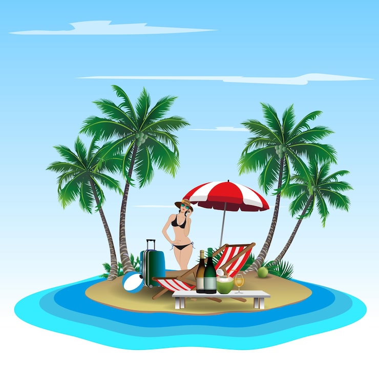 Vector hòn đảo riêng