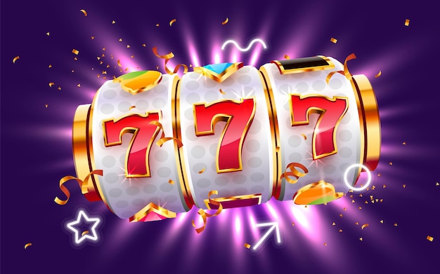 Máy đánh bạc vàng trúng giải độc đắc - khái niệm thắng lớn jackpot sòng bạc