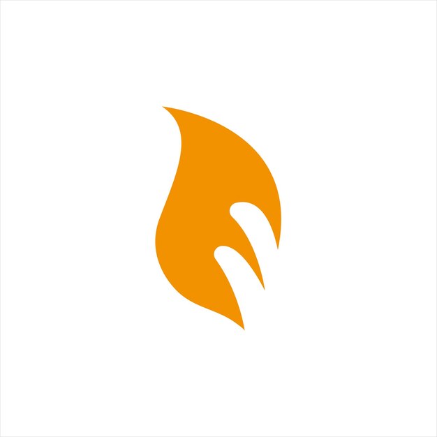 Vector một logo lửa với từ lửa trên đó
