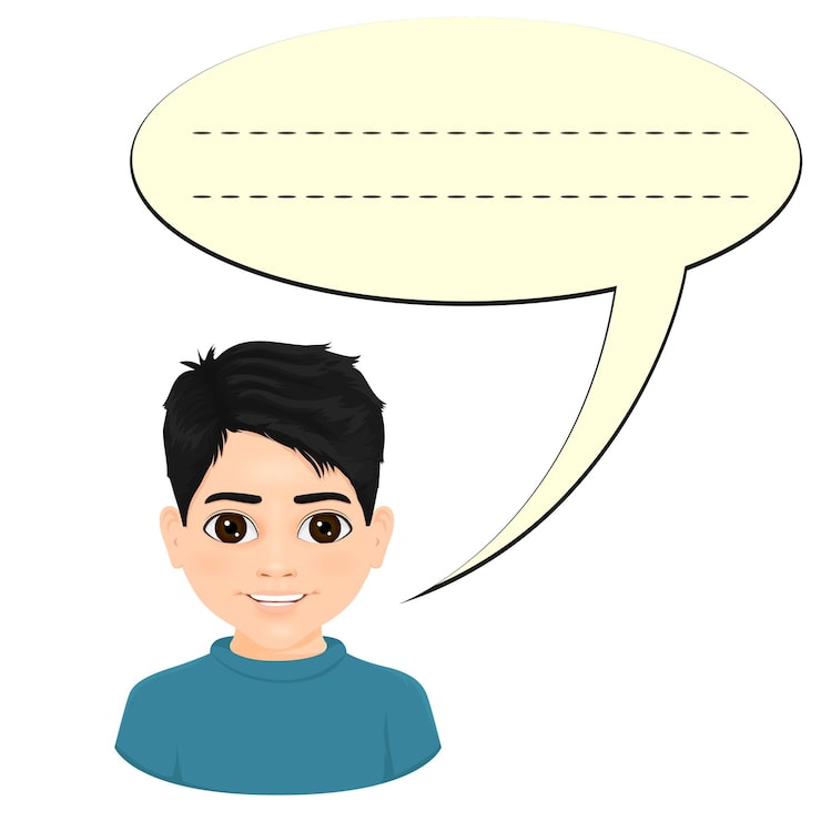 Vector người có bong bóng lời thoại