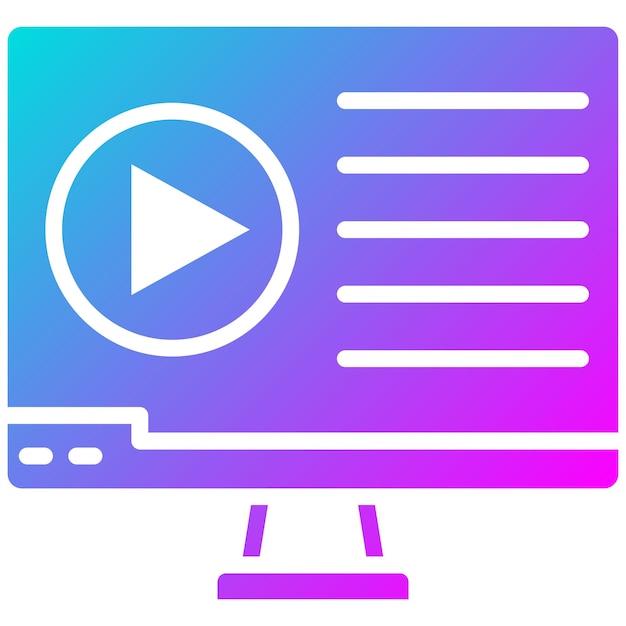 Vector phong cách minh họa vector bài giảng video