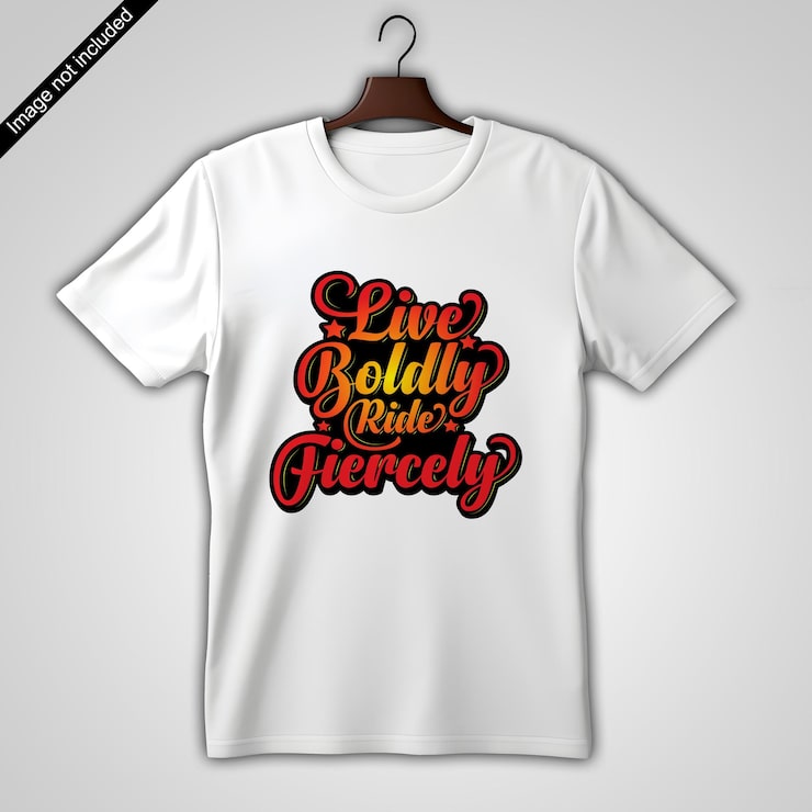 Vector thiết kế áo phông typography hiện đại đầy động lực