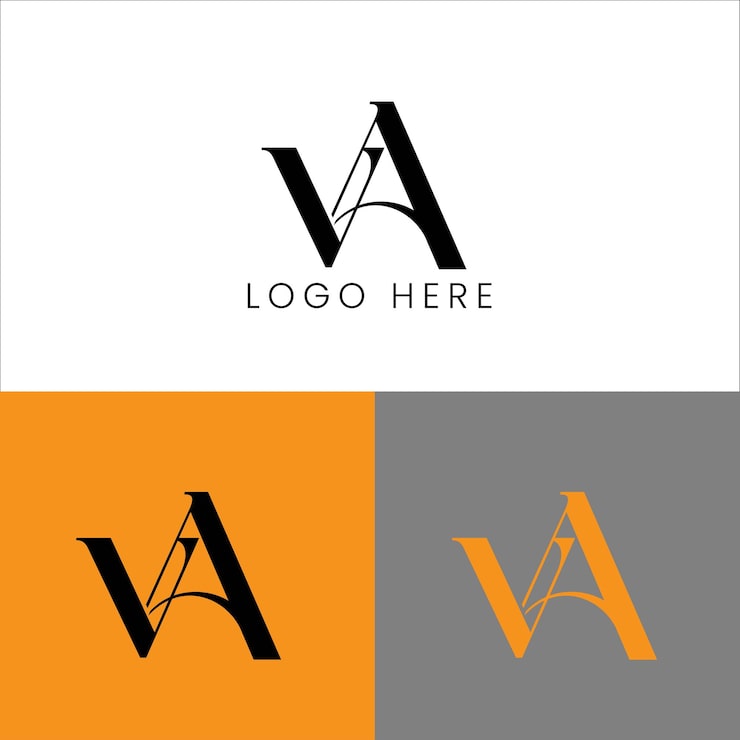 Vector thiết kế logo chữ đầu va