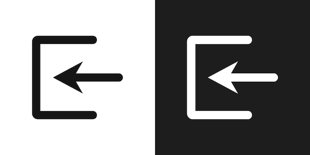 Vector vector nét vẽ biểu tượng nhập