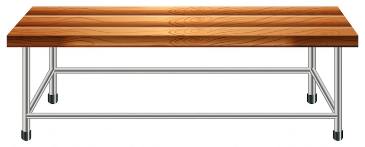 Vector gratuito un banco de madera