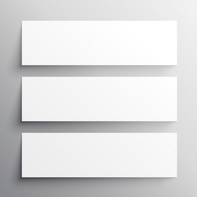 Vector gratuito banners, mock up 