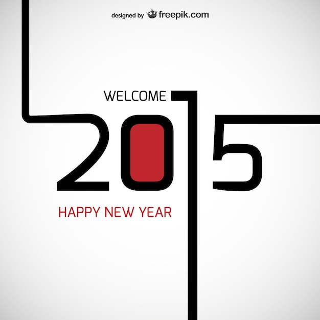 Vector gratuito bienvenido 2015 vector