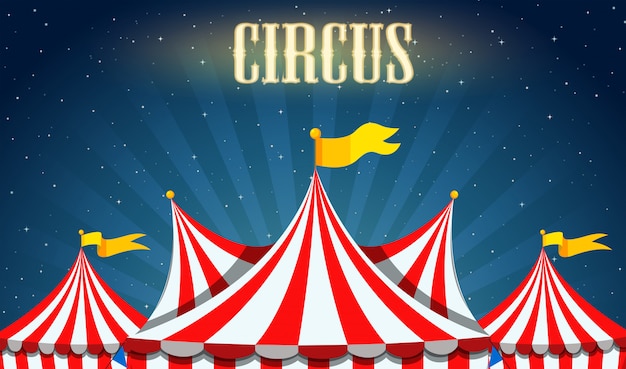 Vector gratuito un borde de circo en blanco