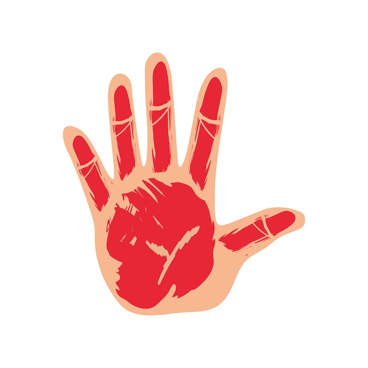 Vector gratuito celebración del día de la mano roja