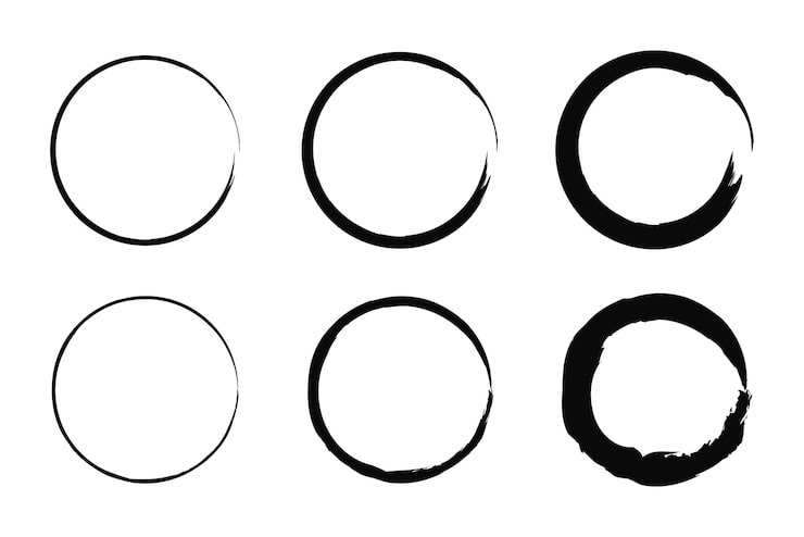 Vector gratuito cepillos redondos 6
