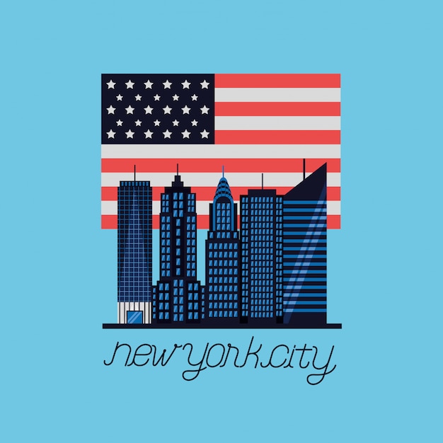 Vector gratuito la ciudad de nueva york.