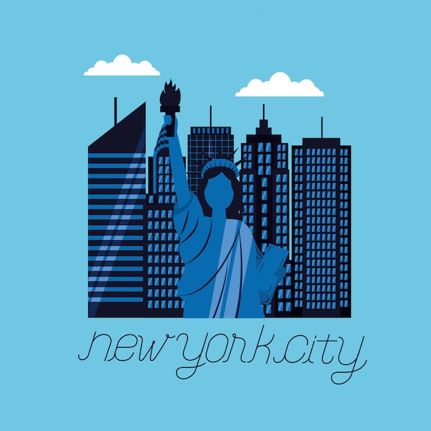 Vector gratuito la ciudad de nueva york.