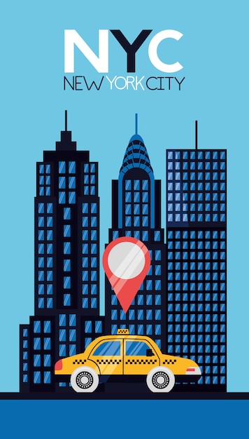Vector gratuito la ciudad de nueva york.