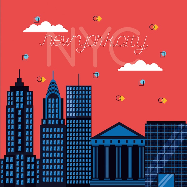 Vector gratuito la ciudad de nueva york.
