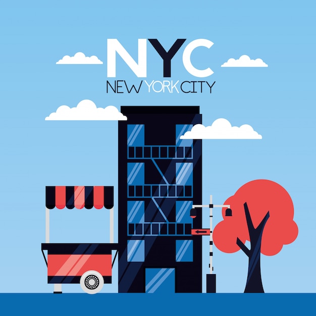 Vector gratuito la ciudad de nueva york.