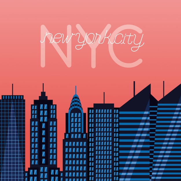 Vector gratuito la ciudad de nueva york.