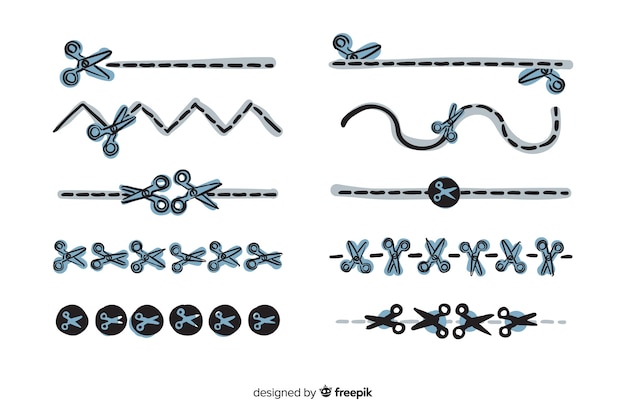 Vector gratuito colección adornos separadores