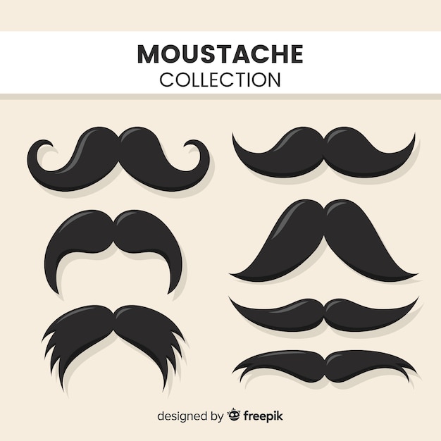 Vector gratuito colección de bigotes