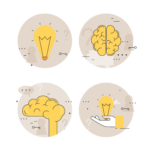 Vector gratuito colección de diseños de ideas
