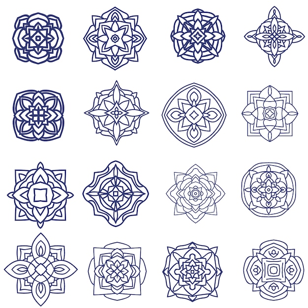 Vector gratuito colección de elementos decorativos