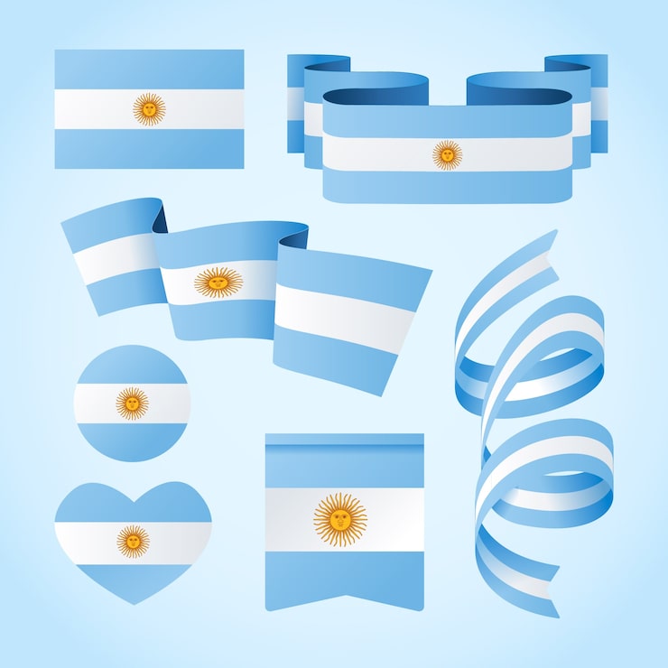 Vector gratuito colección de elementos de diseño degradado 25 de mayo.