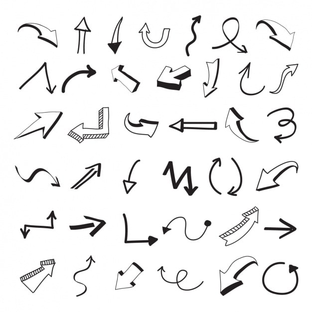 Vector gratuito colección flechas