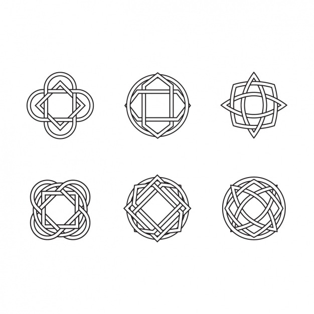 Vector gratuito colección de formas abstractas