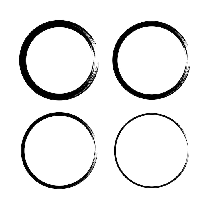 Vector gratuito columnas de trazos de pincel grueso y delgado conjunto negro
