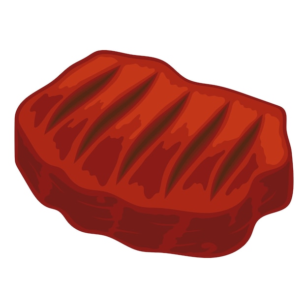 Vector gratuito comida a la parrilla de carne