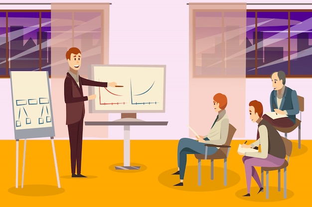 Vector gratuito composición de la formación empresarial