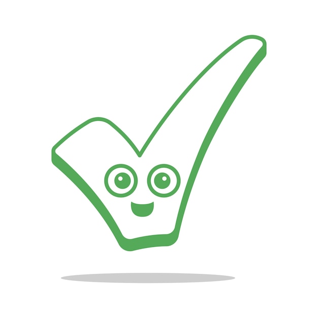 Vector gratuito compruebe el rostro sonriente de mark
