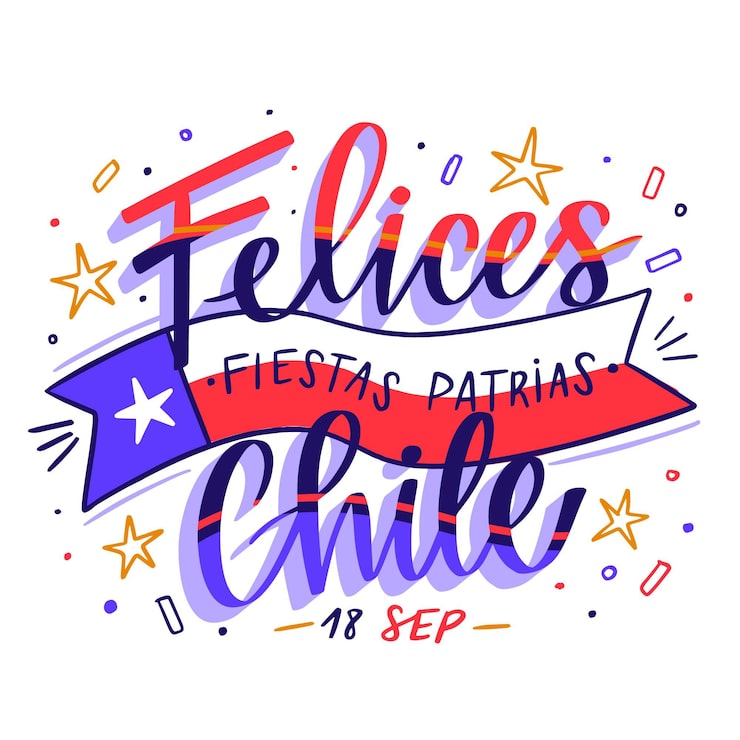 Concepto del día nacional de chile