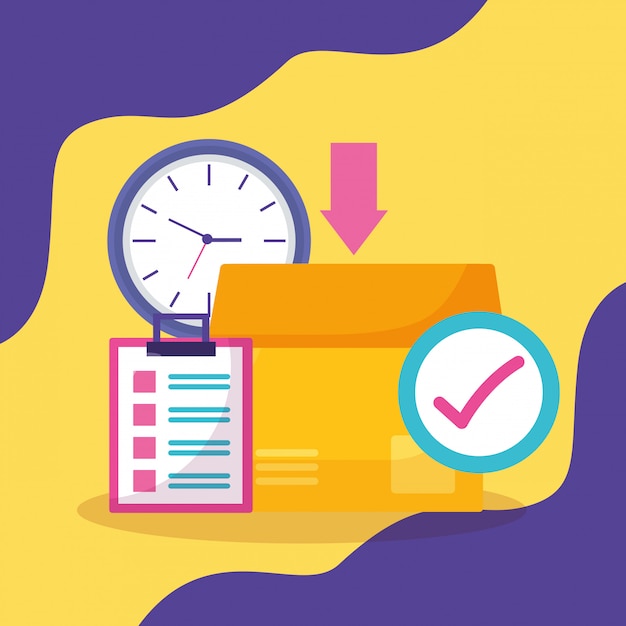 Vector gratuito concepto de entrega rápida