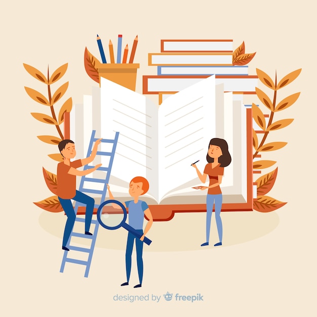Vector gratuito concepto de universidad en diseño plano
