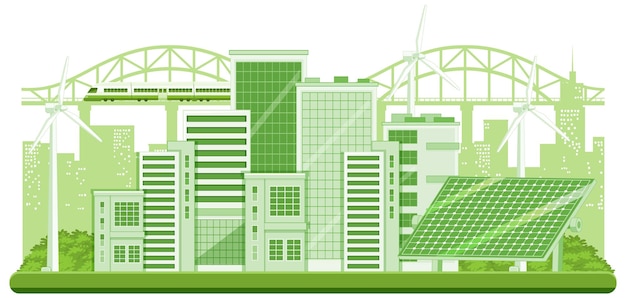 Vector gratuito concepto de vector de energía verde