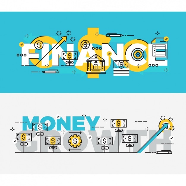 Vector gratuito conjunto de banners de negocios