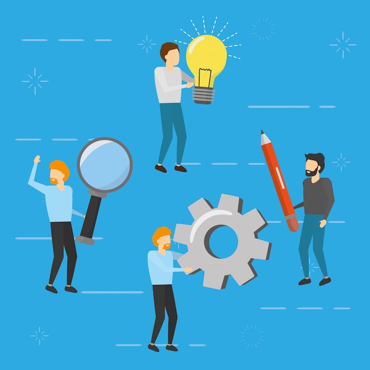 Vector gratuito conjunto de businessma, estilo plano