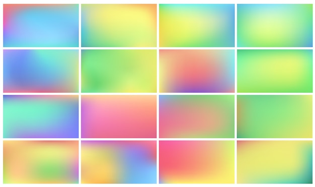 Vector gratuito conjunto de fondos de colores.