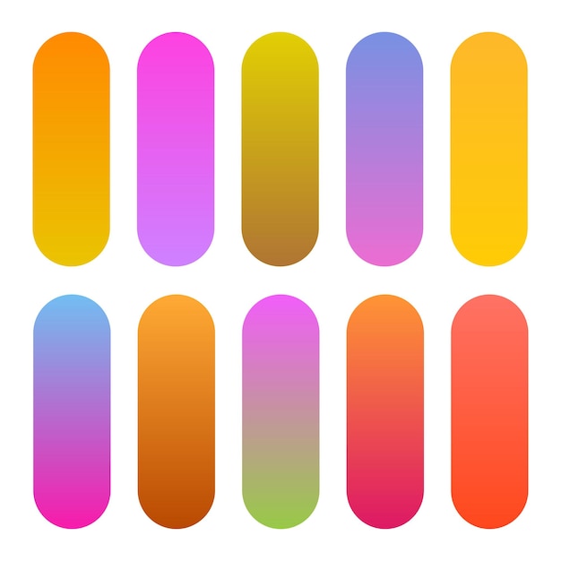 Vector gratuito conjunto de gradientes multicolores