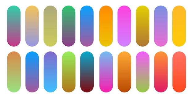 Vector gratuito conjunto de gradientes multicolores