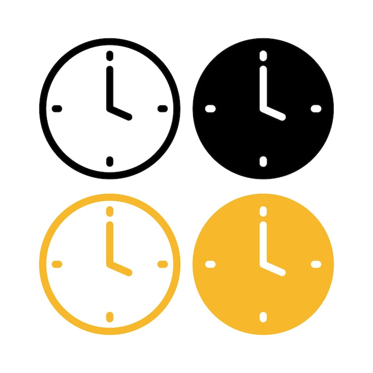 Vector gratuito conjunto múltiple de relojes