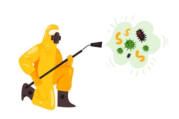 Vector gratuito desinfección de virus